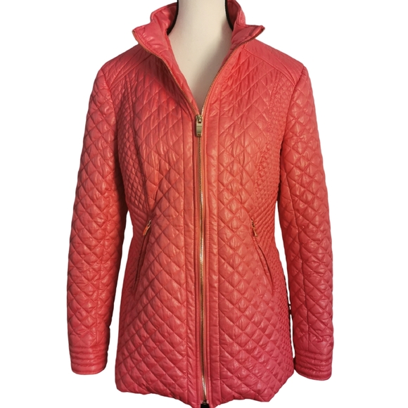 Via Spiga Jackets & Blazers - Via Spiga Quilted Jacket in Salmon - Sz M